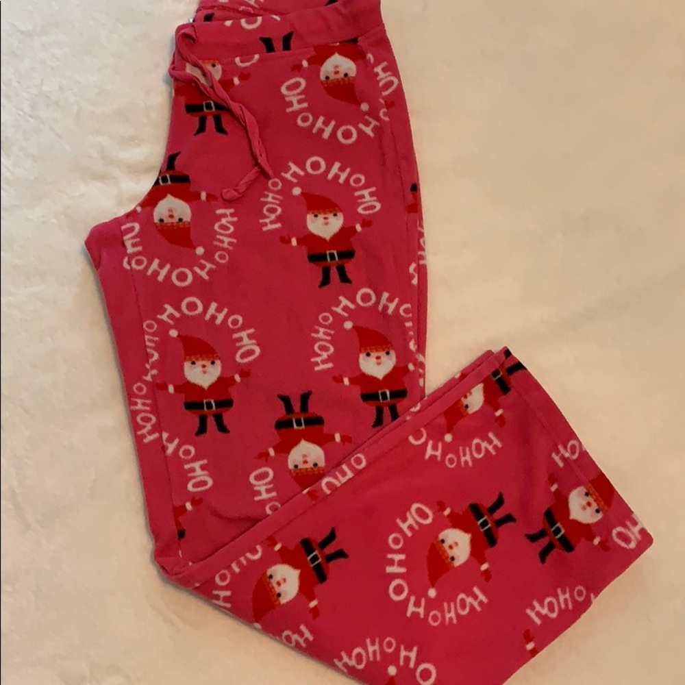 Plush Santa sleep pants